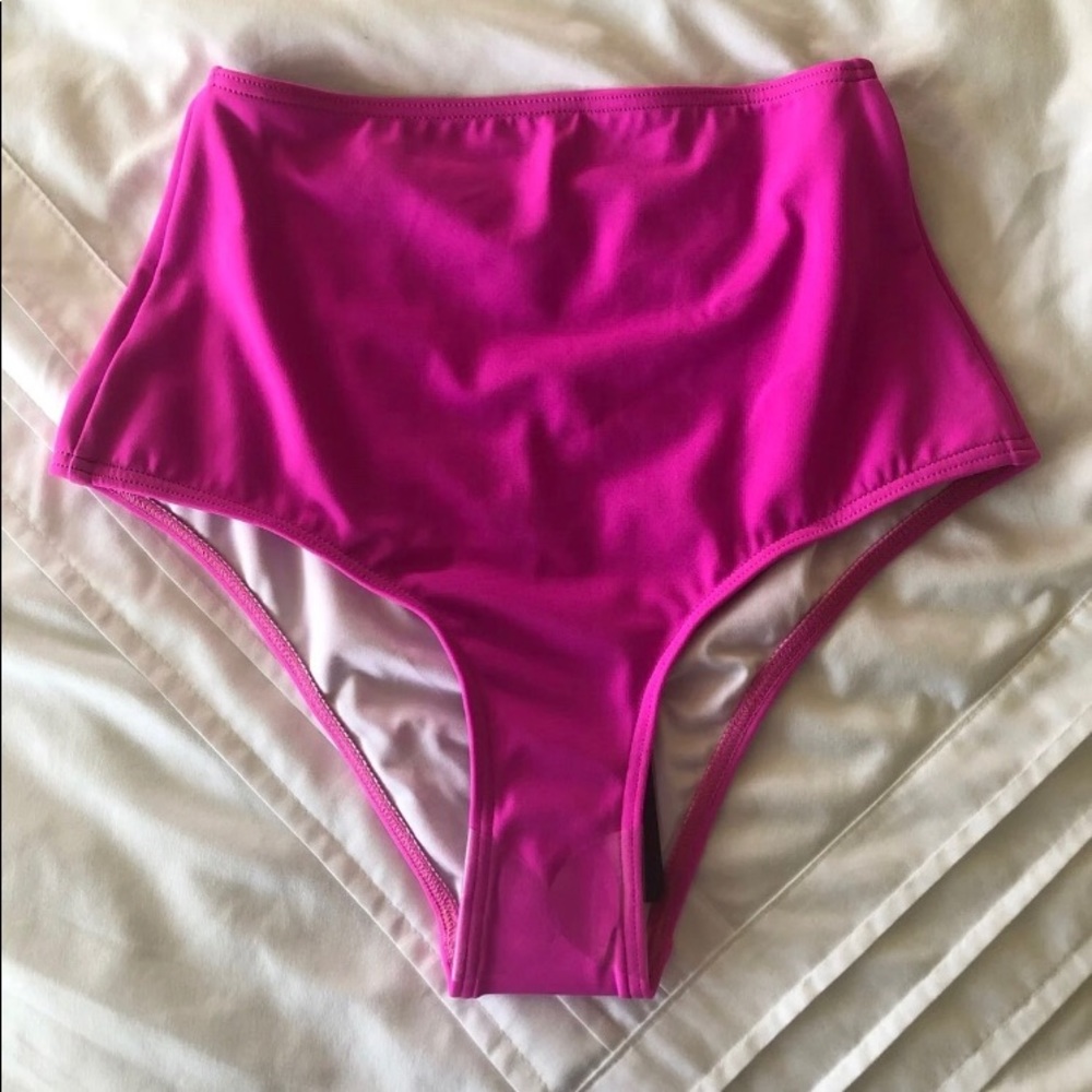 PLT Magenta High Waisted Cheeky Bottoms